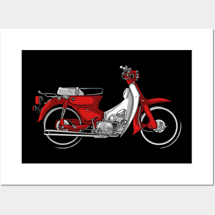 HONDA C70 CLASSIC MOTOR CYCLE Posters and Art